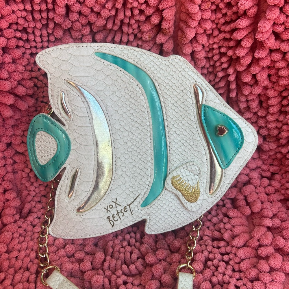 Betsy Johnson Crossbody Fish Purse Plenty of Fish in the Sea collectors